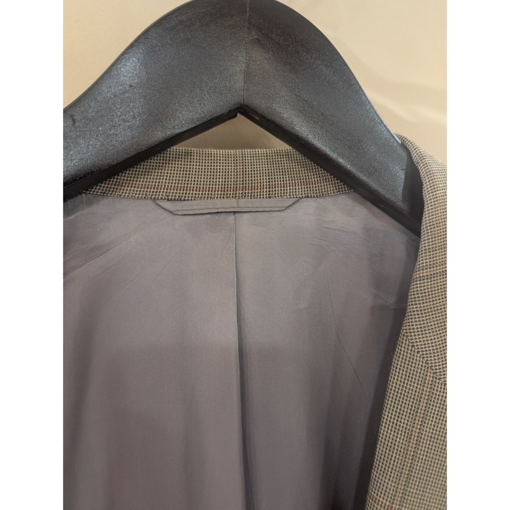 Nick Hilton Collection Mens Plaid Blazer Gray Mark Shale Sport Coat 48 L - Picture 5 of 6